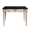 Louis XV Painted Console with Black Marble Top