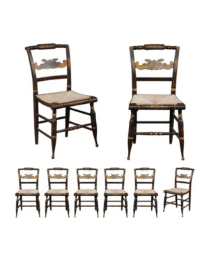 Set of 8 Sheraton Dining Chairs