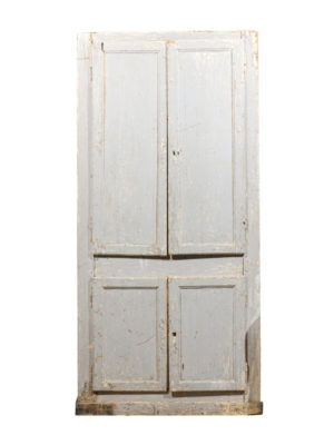 19th Century French Blue Painted Cabinet