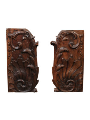 Pair 18th Century French Architectural Carvings
