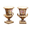 Pair 19th Centry Derby Urns