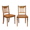 George III Satinwood Side Chairs with Cane Seats
