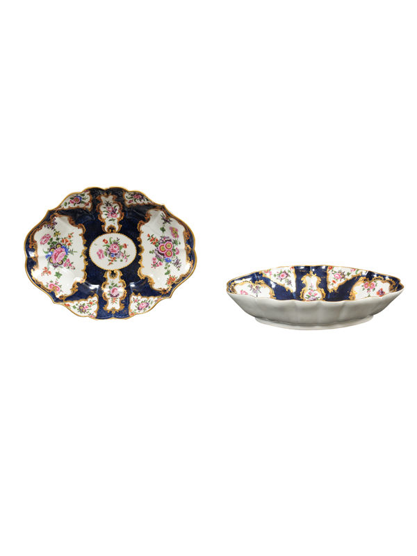 Pair 18th Century English Dr. Wall Serving Dishes