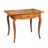 Louis XV Fruitwood Table with Checkerboard Inlaid Top