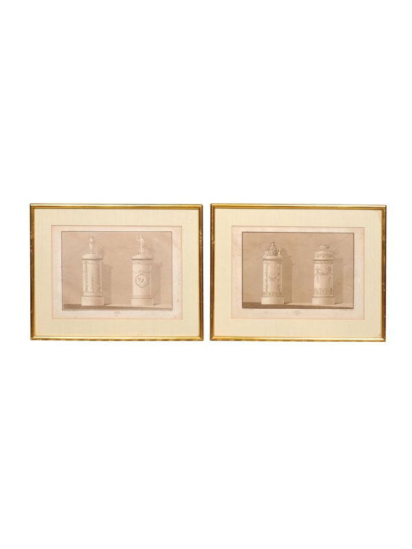 Pair 18th Century German Engravings