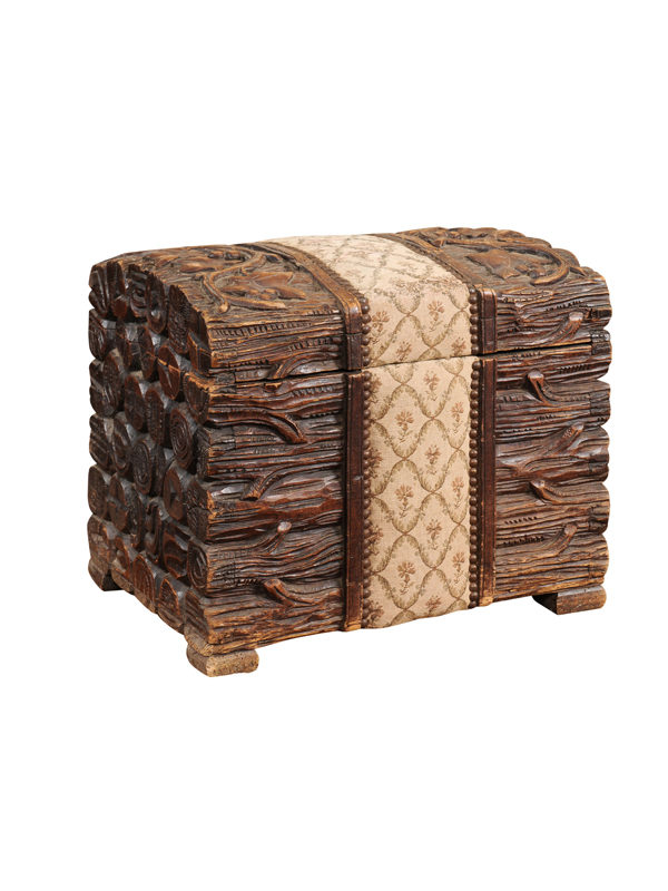 Blackforest Trunk with Grapevine Carving