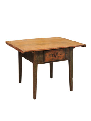 Green Painted Italian Rustic Center Table