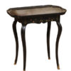Louis XV Black Lacquered Side Table
