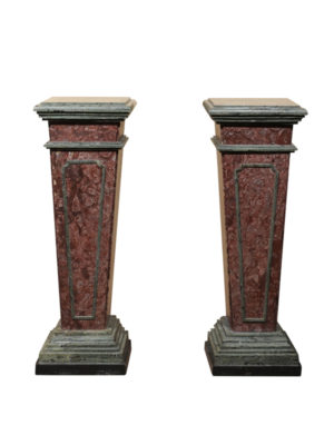 19th Century Italian Neoclassical Style Marble Pedestals