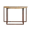 Iron Console with Breche d'Alep Marble Top