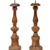 Pair Olivewood Candlesticks