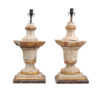Pair Painted Urn Shaped Lamps