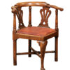 18th C. English Mahogany Corner Chair