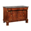 19th C. French Empire Mahogany Commode with Marble Top