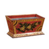 19th C. Red Painted Tole Planter