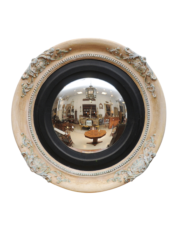 19th Century English Painted Bullseye Mirror