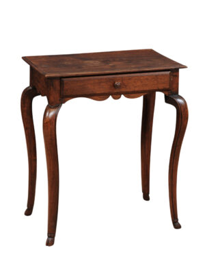 19th Century French Louis XV Style Oak Side Table
