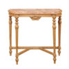 19th Century French Pine Console with Marble Top