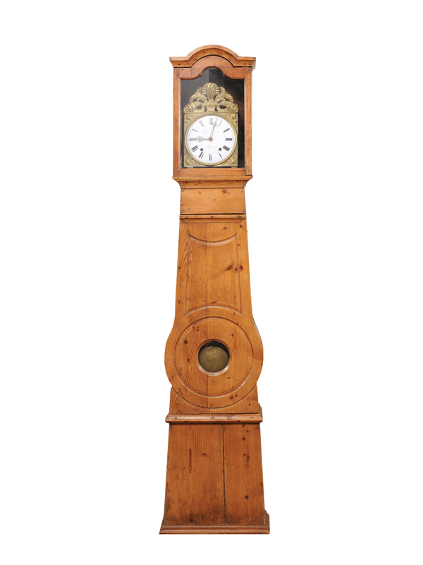 19th Century French Pine Tallcase Clock
