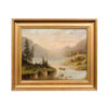 Framed 19th C. American Oil on Canvas Landscape