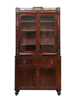 George IV Mahogany Secretary Bookcase
