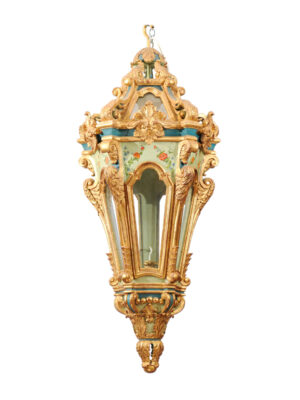 Italian Style Painted & Gilted Lantern