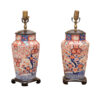 Pair of Japanese Imari Lamps
