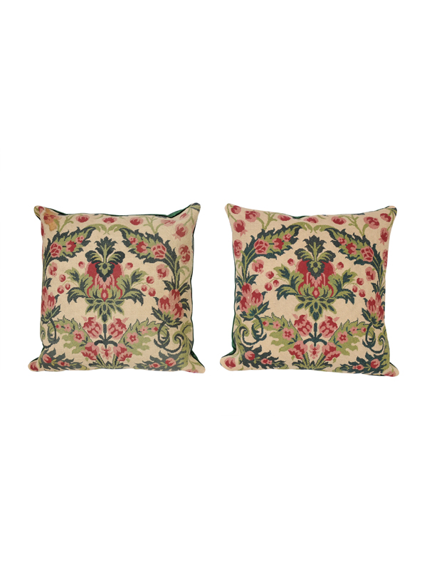 Pair of Red & Green Pillows