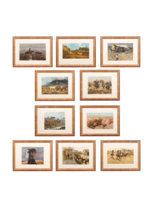 Set 10 Framed Western Art Prints