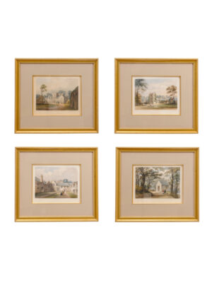 Set 19th Century English Landscape Lithographs