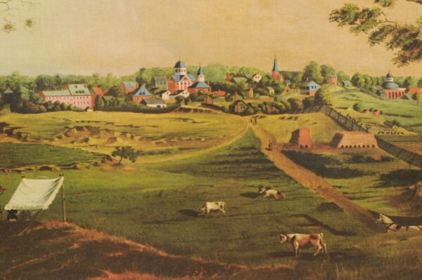 Framed & Matted Chromolithograph Landscape Scene, American - Image 11
