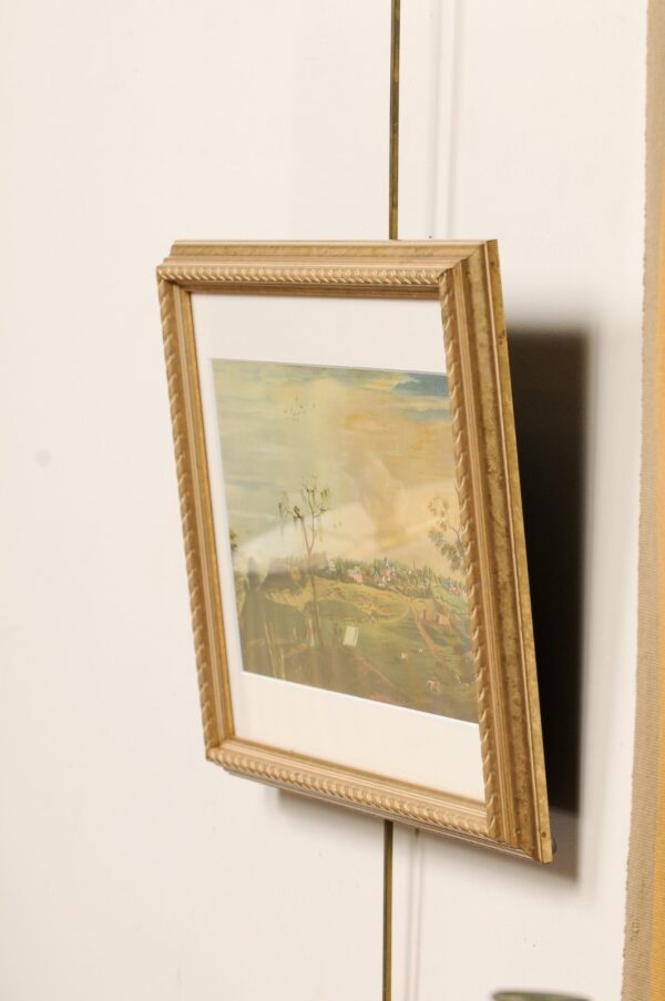 Framed & Matted Chromolithograph Landscape Scene, American - Image 12
