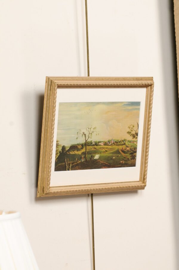 Framed & Matted Chromolithograph Landscape Scene, American - Image 13