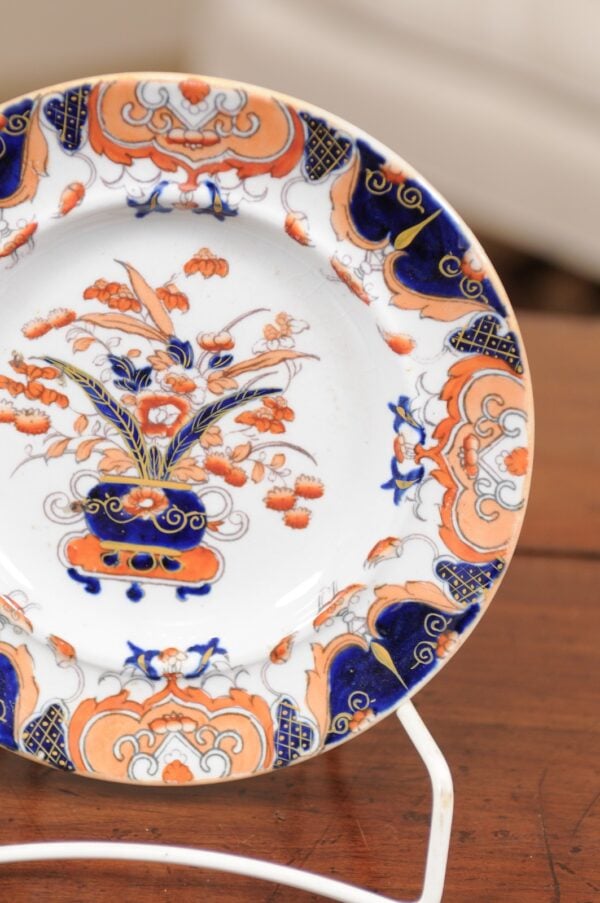 Set of 6 English Mason's Ironstone Dessert Plates, ca. 1850 - Image 12