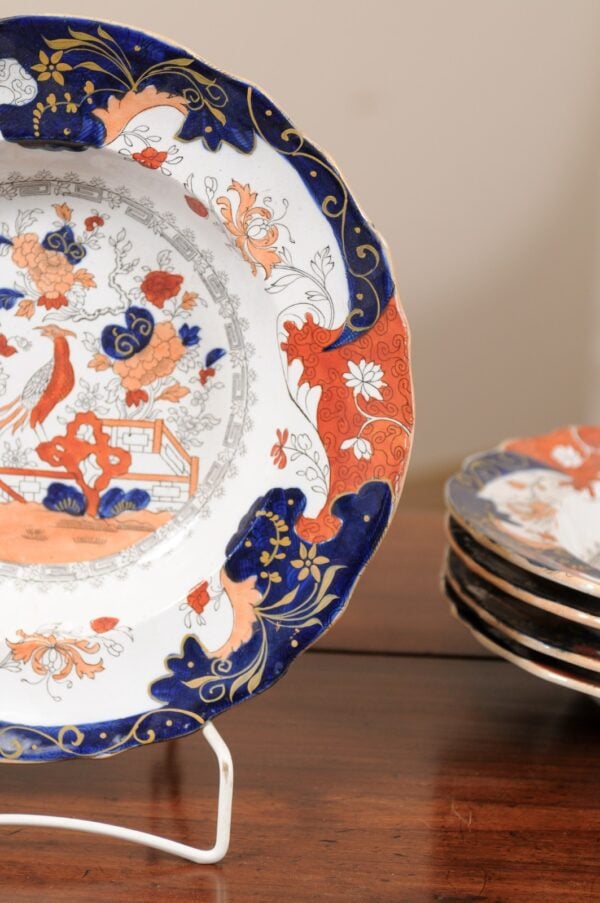 Set of Six Ironstone Soup Bowls, England ca. 1880. PRICED PER EACH. $150/bowl. - Image 15