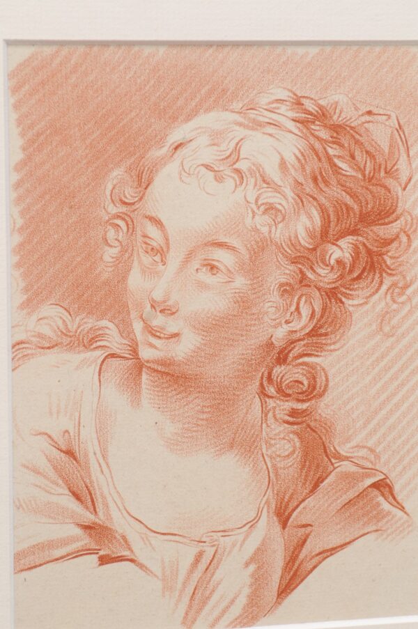 Set of Four Framed "Red Chalk" Lithographs from Anatomical Study Books - Image 9