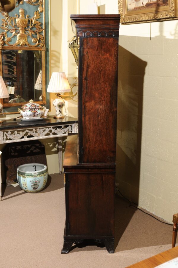 19th Century English Regency Style Rosewood Bookcase/Cabinet with Gilt Accents - Image 19