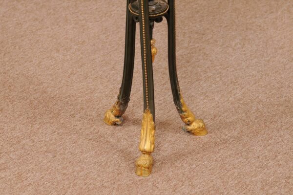 19th Century French Gilt Bronze & Marble Gueridon with Hoof Feet - Image 13