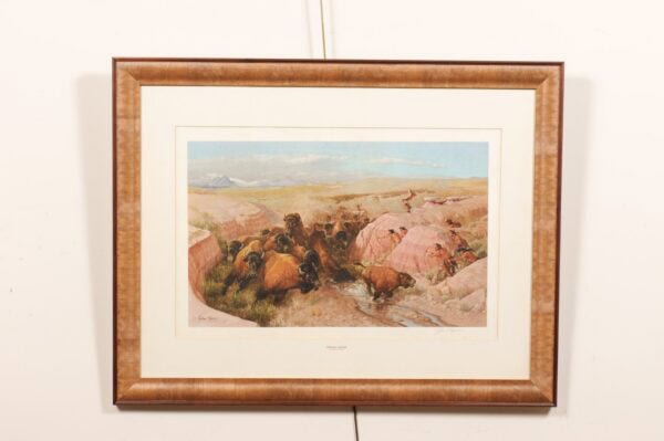Collection of 10 Western Art Prints from "Franklin Mint" Portfolio in Wood Frames. PRICED PER EACH. - Image 11
