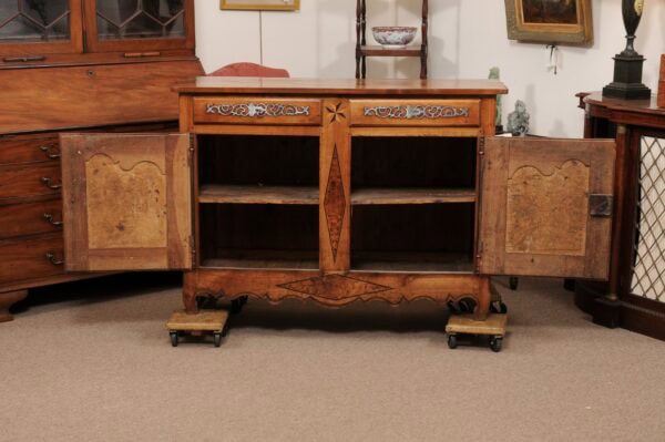 18th Century French Louis XV Buffet in Fruitwood & Yew - Image 14