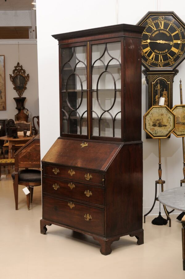 Georgian Mahogany Bureau Bookcase, England 18th Century and later - Image 17