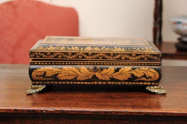 English Early 19th Century Penwork Box with Chinoiserie Decoration - Image 14