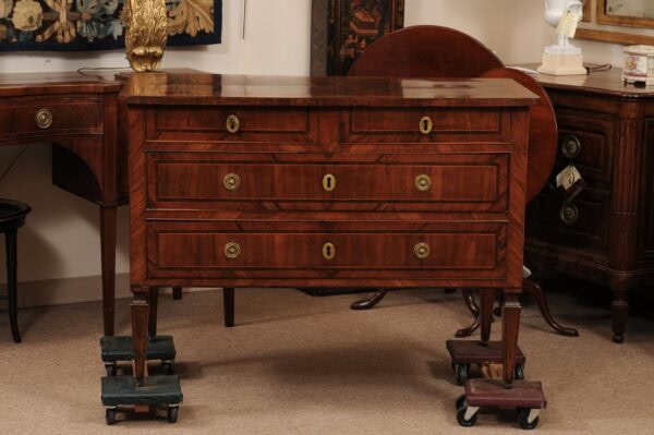 Late 18th Century Italian Neoclassical Walnut & Olive Wood Inlaid Commode - Image 14
