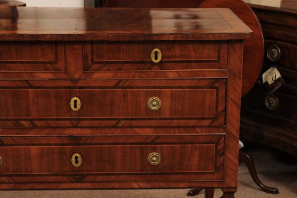 Late 18th Century Italian Neoclassical Walnut & Olive Wood Inlaid Commode - Image 15