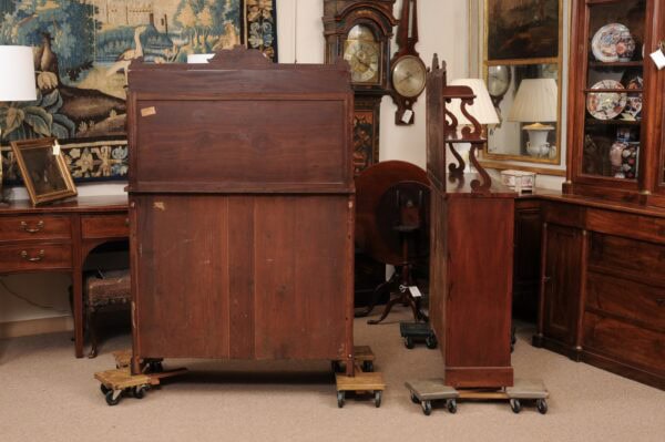 Pair of English 19th Century Mahogany Chiffoniere Cabinets - Image 13