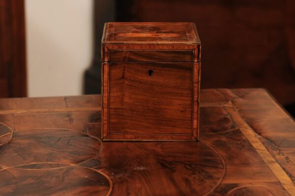 18th Century English Tea Caddy with Marquetry Inlay - Image 13