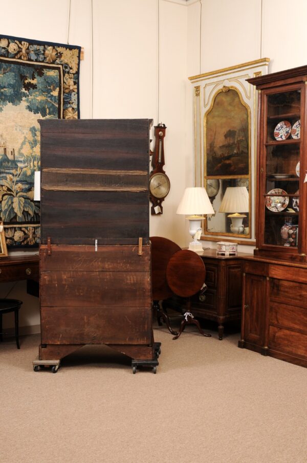 18th Century English George II Walnut Bureau Bookcase - Image 14