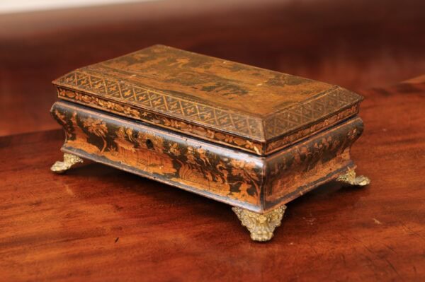 19th Century English Penwork Work Box - Image 12