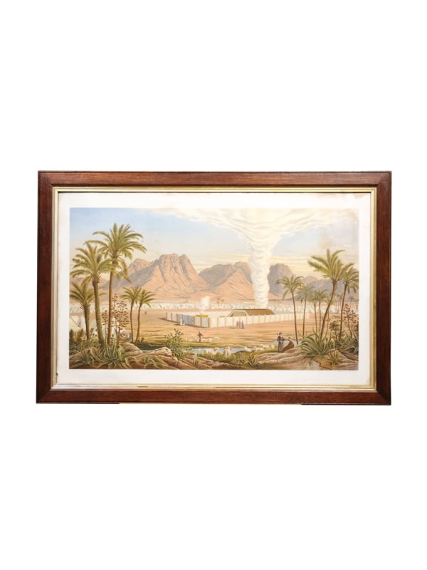 Large Framed British Lithograph of Fort, by Cassell, Petter, Galpine & Co (1878-1883)