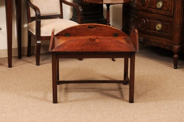 English Butler's Tray on Stand, Mahogany - Image 11